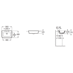 Roca A32747S000 The Gap 半櫃面盆